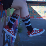 Geschenk für Radfahrer - Skate socken und schwarze Fahrradhandschuhe für BMX MTB Skateboard Scooter