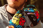 bunte mtb handschuhe für fahrrad, bmx, roller, mtb
