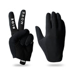 Geschenk für Radfahrer - schwarze Fahrradhandschuhe für BMX, Roller und MTB