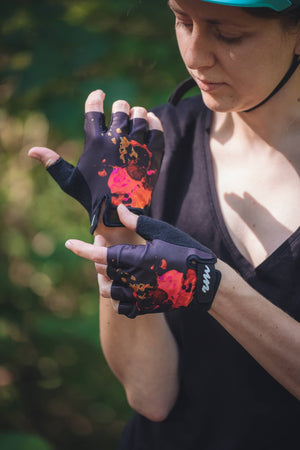 MTB gloves - BlackPink